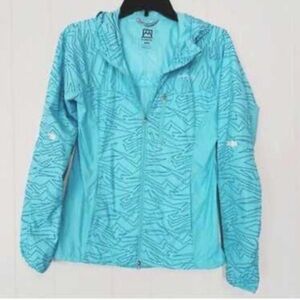 Avalanche Women's Light Blue Geometric Ski Jacket